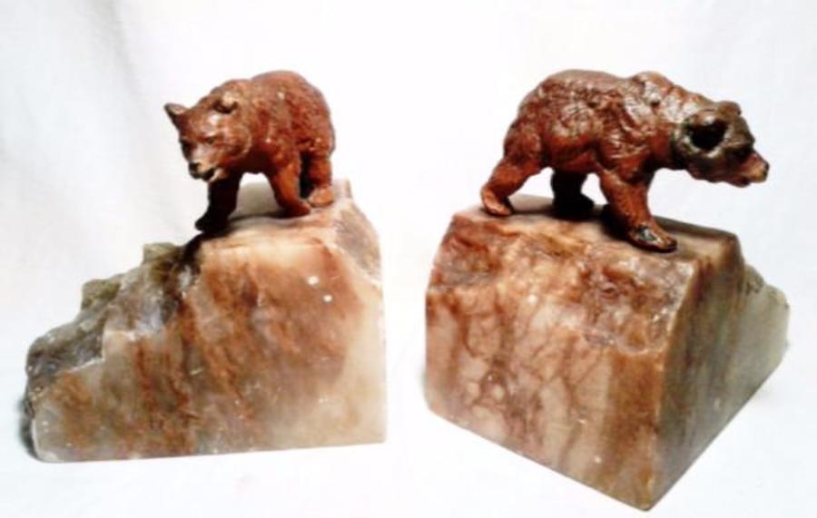 Early 20th century bear bookends