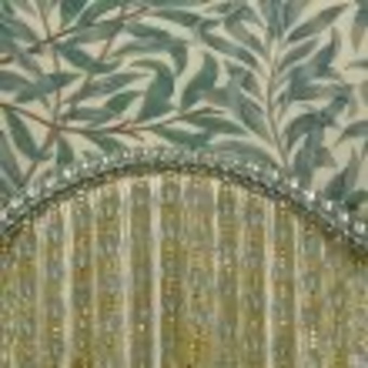 Antique William Morris Vintage Style Lampshade in Willough Bough in Forest and Thyme