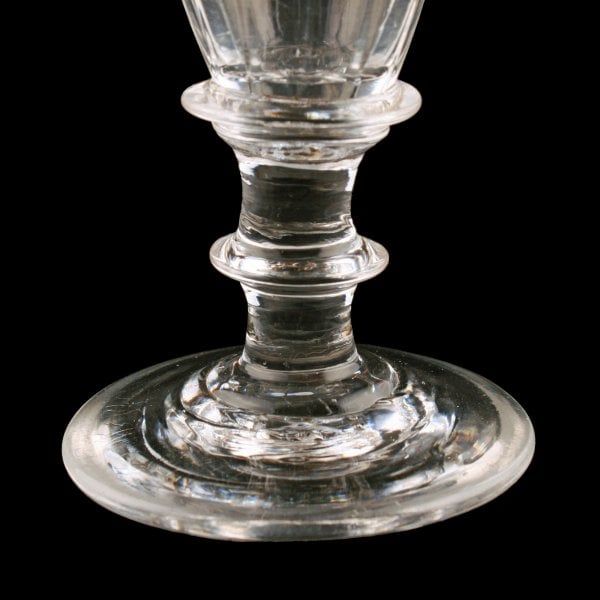 Antique Georgian Funnel Bowl Dram Glass 