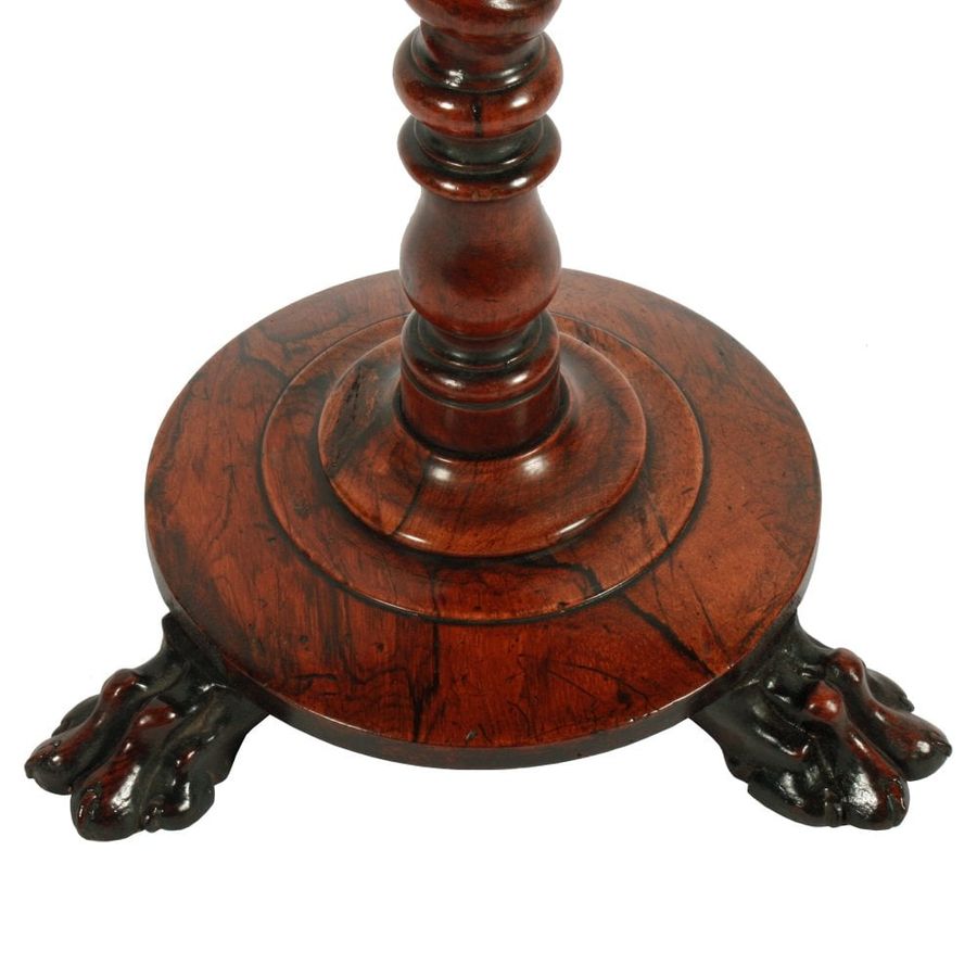 Antique George IV Rosewood Candle Stand 