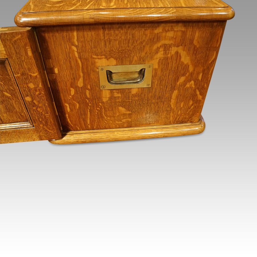 Antique Victorian oak collectors cabinet