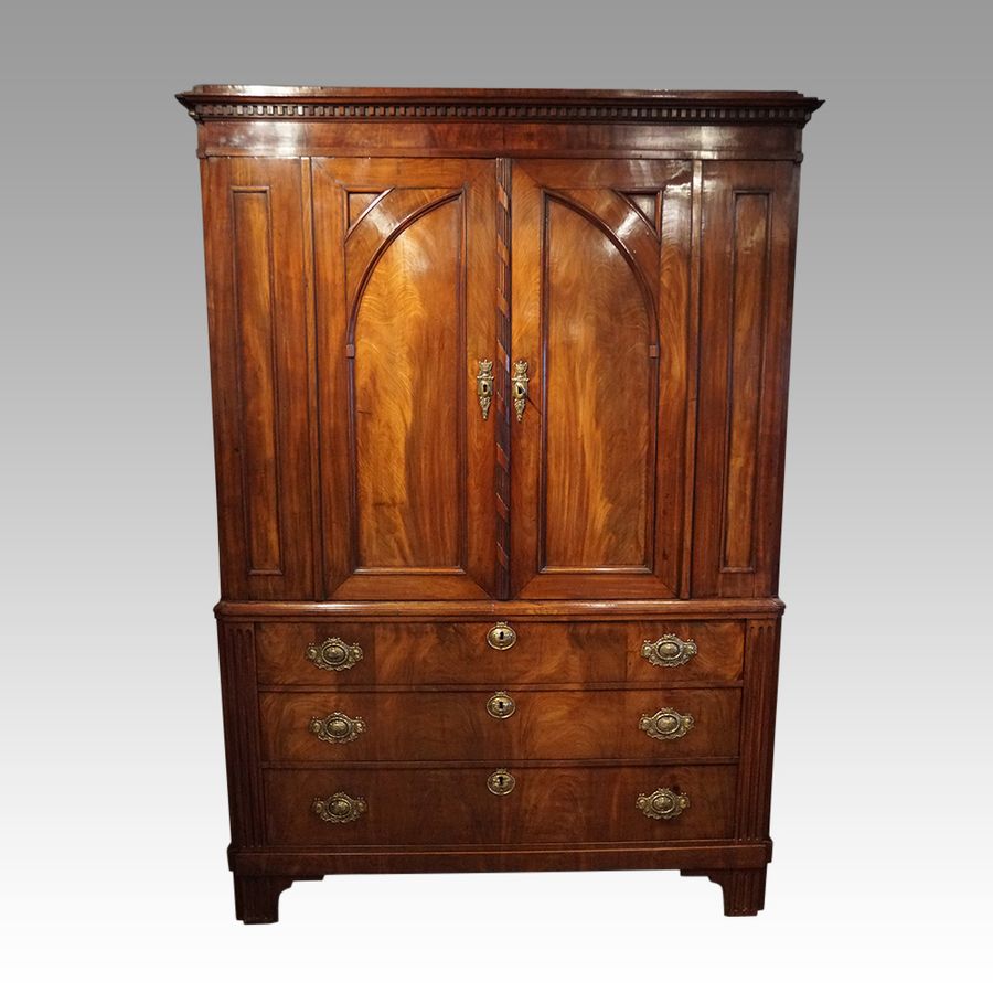 Antique mahogany wardrobe
