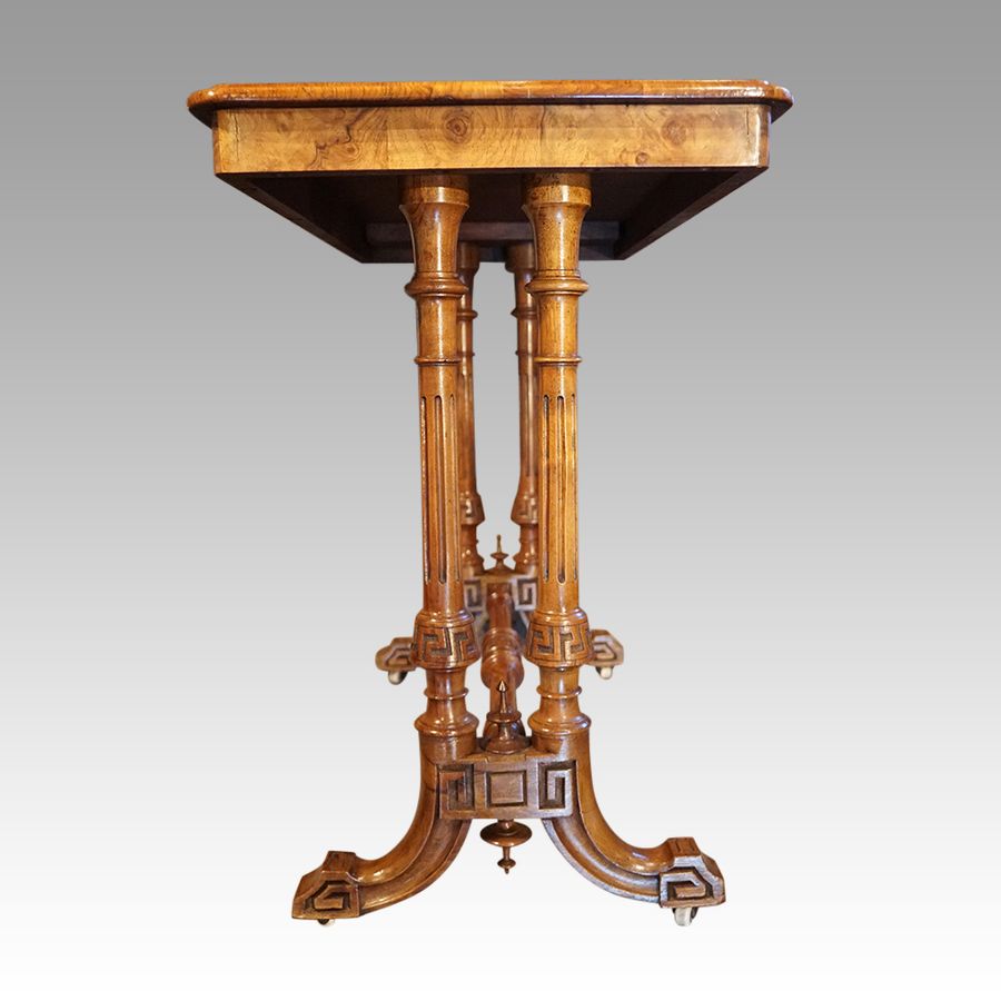 Antique Victorian inlaid centre table