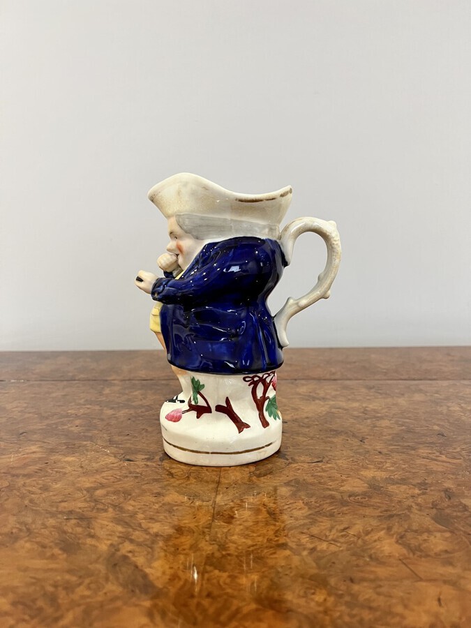 Antique Quality antique Victorian staffordshire toby jug of Mr Snuff 