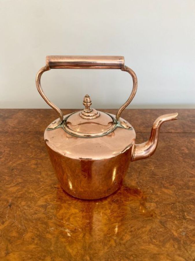 Antique ANTIQUE GEORGE III QUALITY COPPER KETTLE