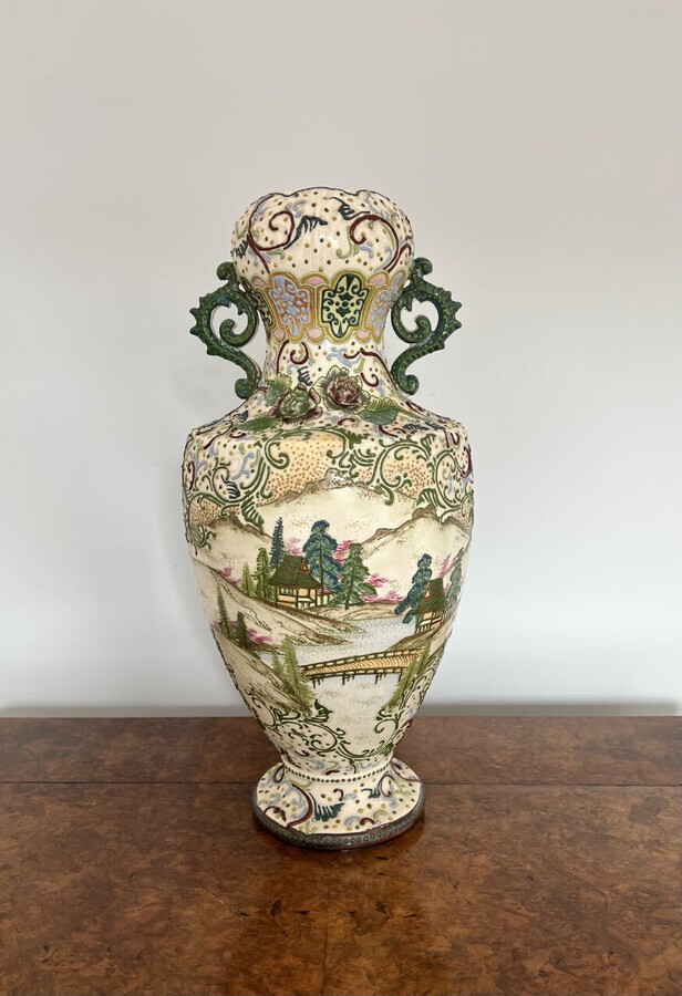 Large antique quality Satsuma vase