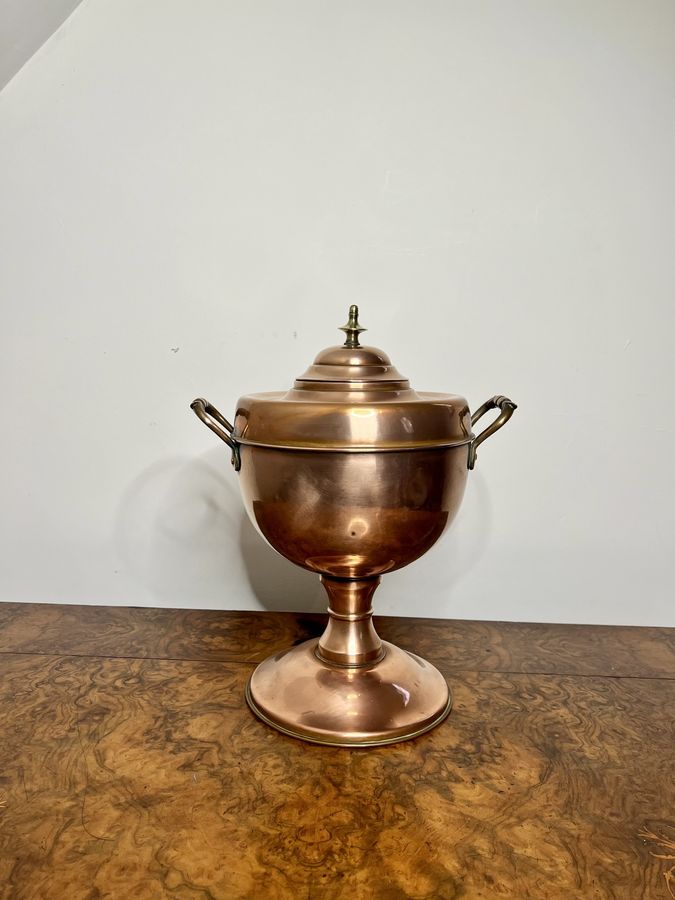 Antique Antique Victorian quality copper & brass samovar