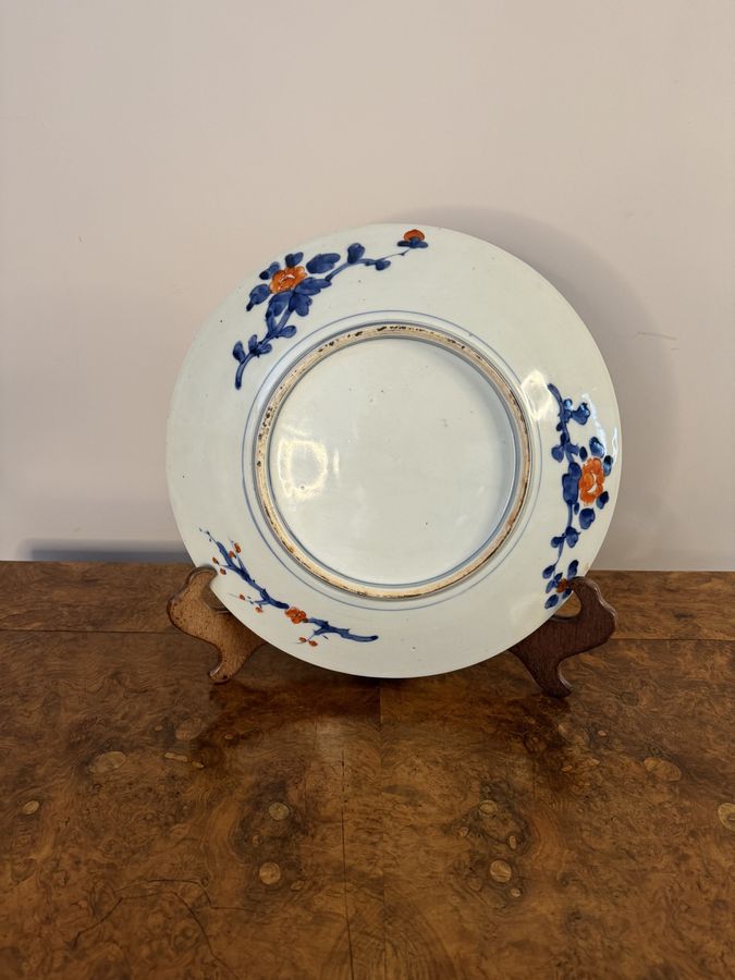Antique Stunning quality antique Japanese imari porcelain large plate 
