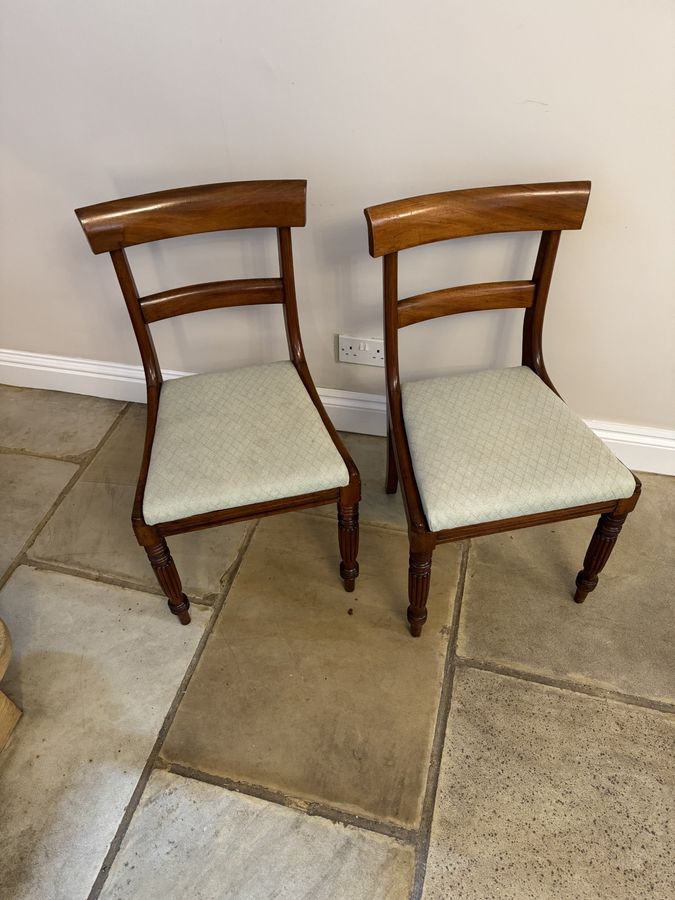Antique Quality set of six antique Regency mahogany dining chairs 