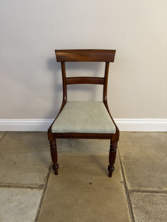 Antique Quality set of six antique Regency mahogany dining chairs 