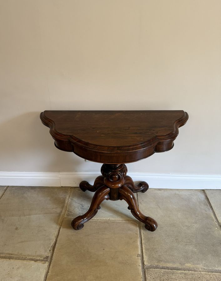 Antique Victorian quality rosewood tea table