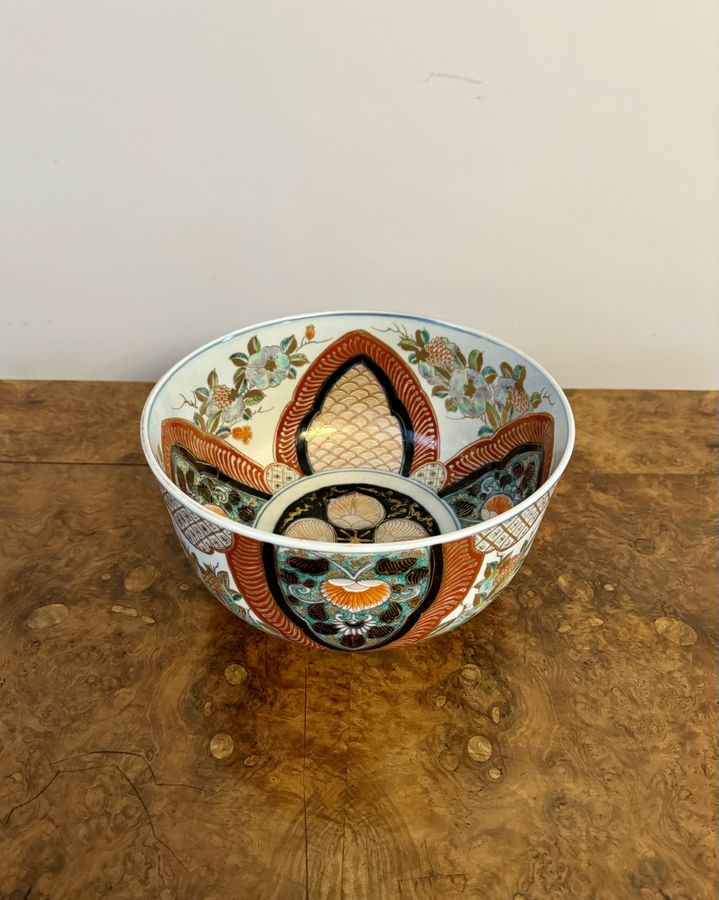 Antique Quality large antique Japanese imari bowl 