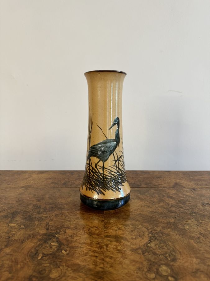 Stunning quality antique Doulton vase by Florence E Barlow
