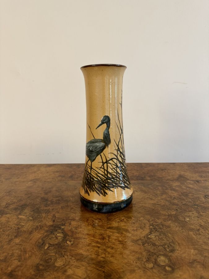 Antique Stunning quality antique Doulton vase by Florence E Barlow