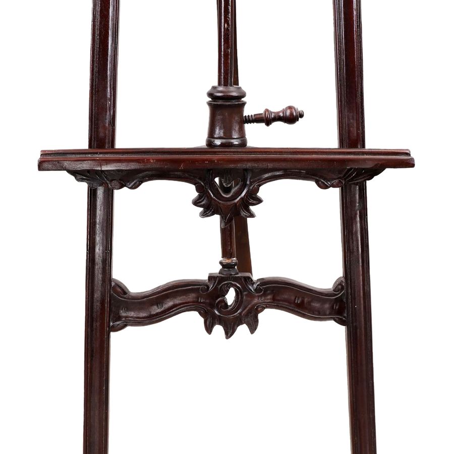 Antique Wooden easel in neo-baroque style.