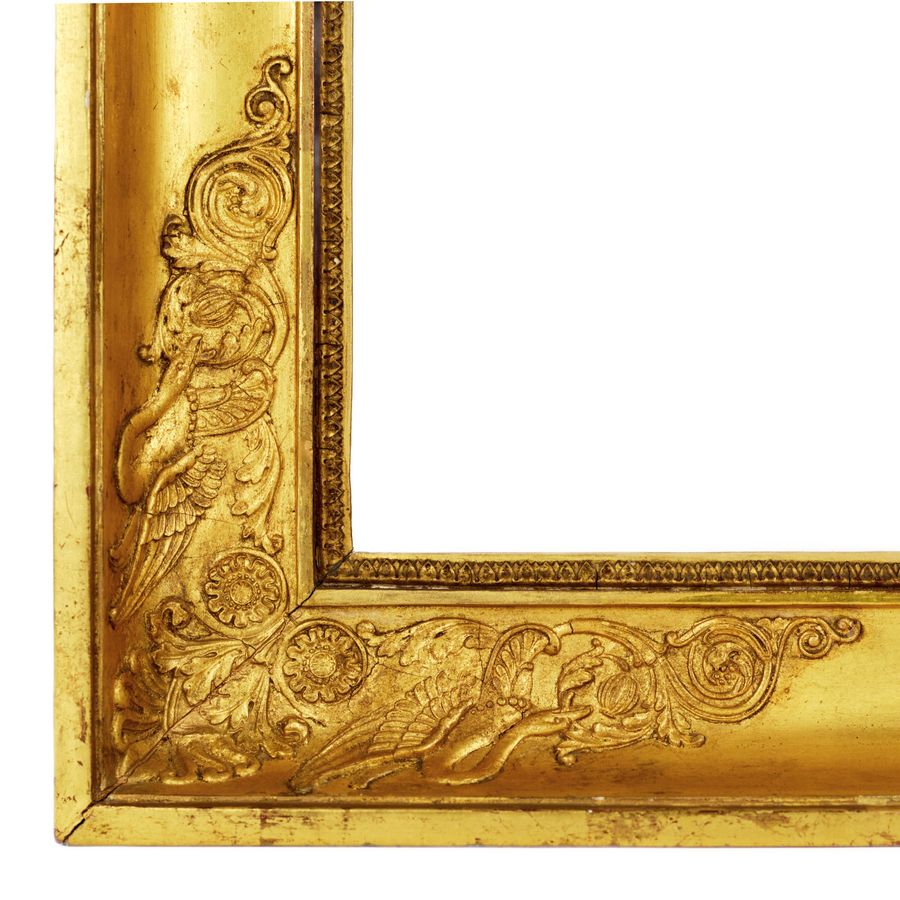 Antique Magnificent, gilded Neo-Empire frame, early 20th century.