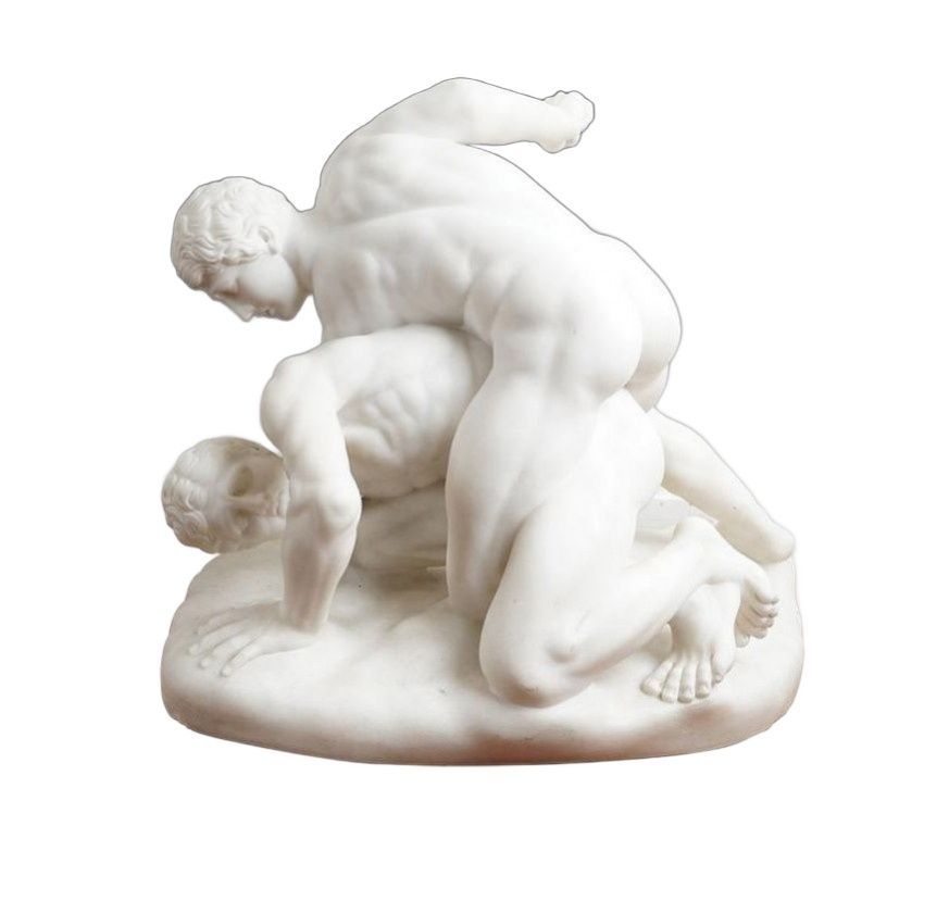 Important Marble Group After The Antique The Wrestlers