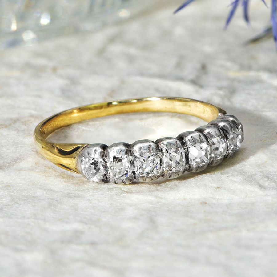 Antique The Antique Early Victorian Old Mine Cut Diamond Ring
