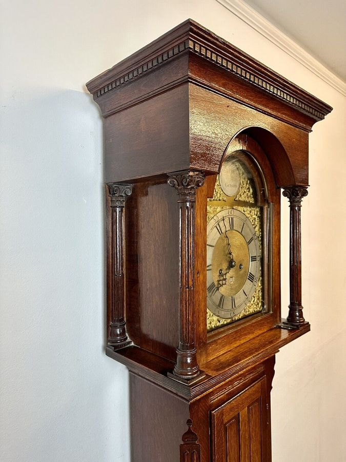 Antique A Rare & Beautiful 190 Year Old Antique Longcase Grandfather Clock. C1830