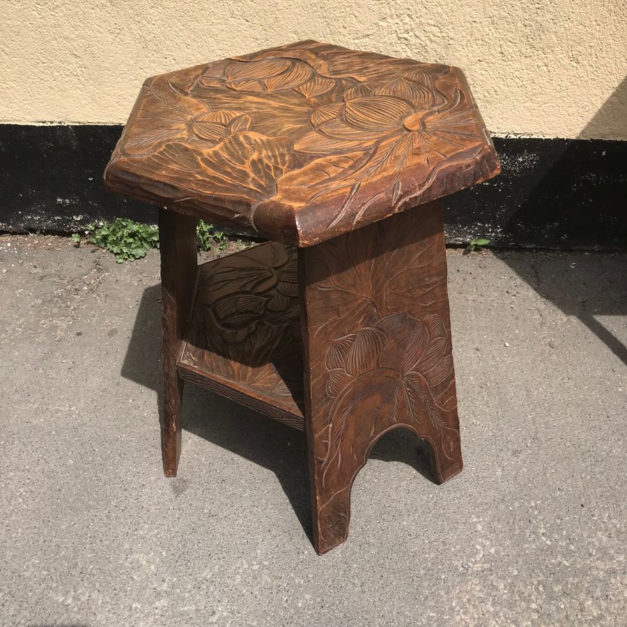 Antique Arts & Crafts Occasional Table For Liberty of London