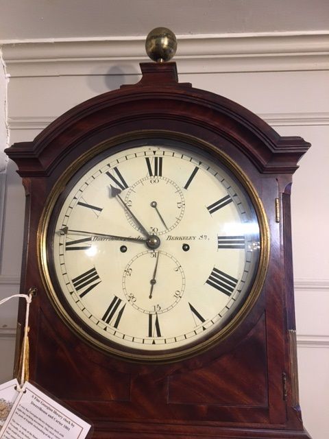 Antique A Fine Georgian Library Clock by Dwerrihouse and Carter. 1801