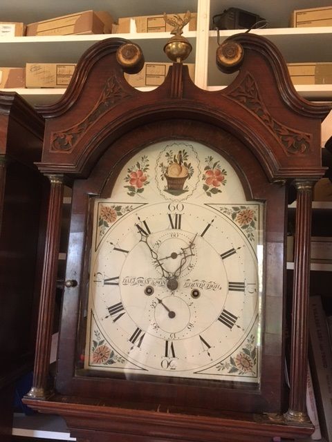 Antique Superb Georgian Mahogany 8-day Longcase Clock by Dallaway of Edinburgh