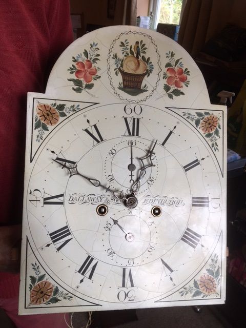 Antique Superb Georgian Mahogany 8-day Longcase Clock by Dallaway of Edinburgh