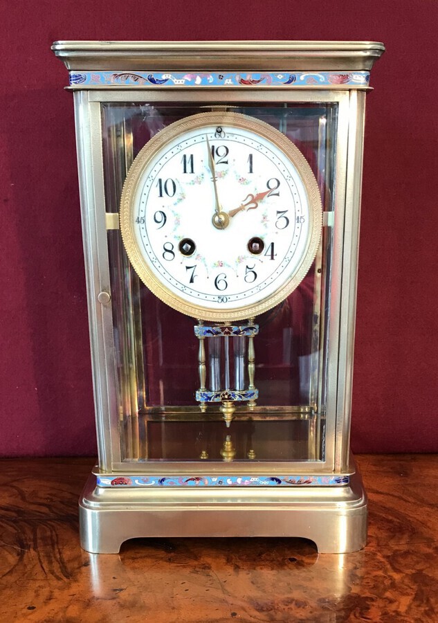 French Four Glass, Library, Mantel Clockcirca 1880