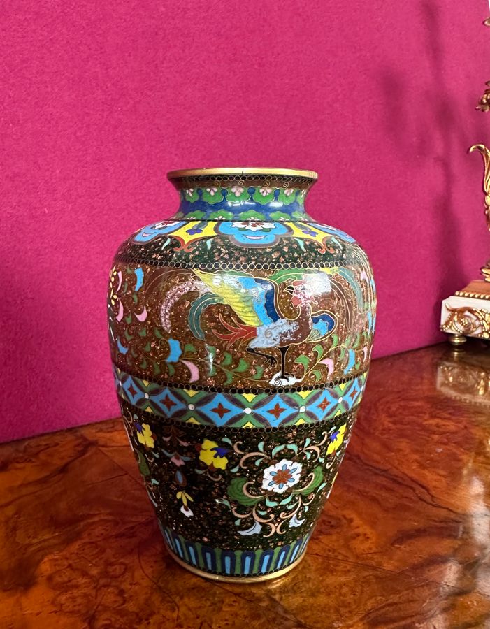 Cloisonné vase, circa 1900