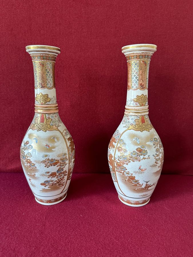 Satsuma vases circa 1900