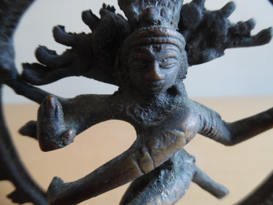 Antique Antique Cast Bronze of Shiva Nataraja, Lord of the Dance. 