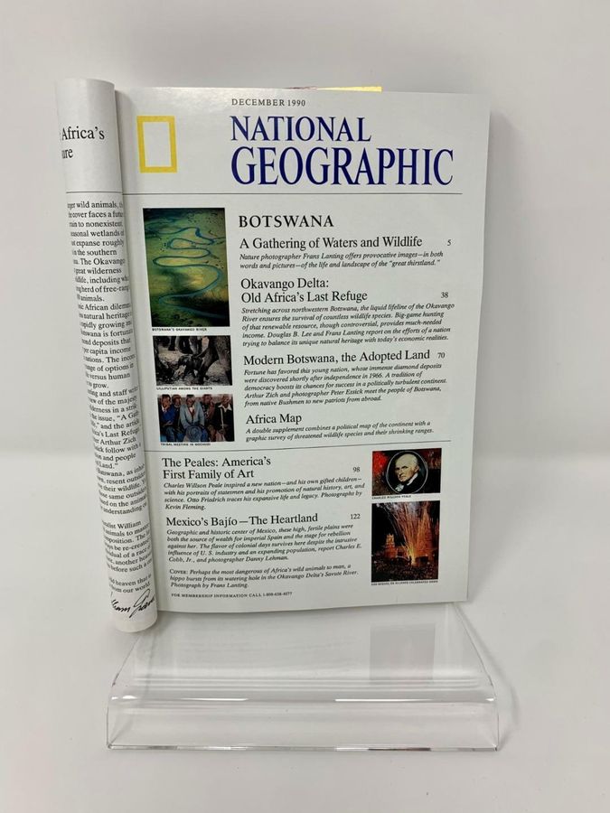 Antique National Geographic Magazine, December 1990, Volume 178, Number 6, Double Map Supplement