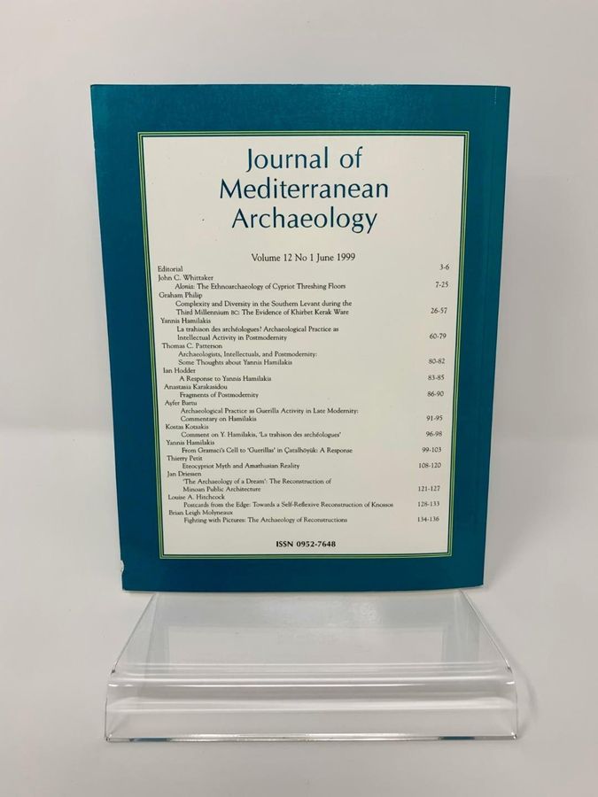 Antique Journal Of Mediterranean Archaeology, Volume 12, Number 1, June 1999, ISSN 0952-7648