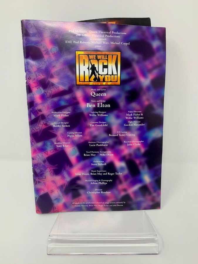 Antique We Will Rock You Programme, The Musical By Queen And Ben Elton, Dominion Theatre