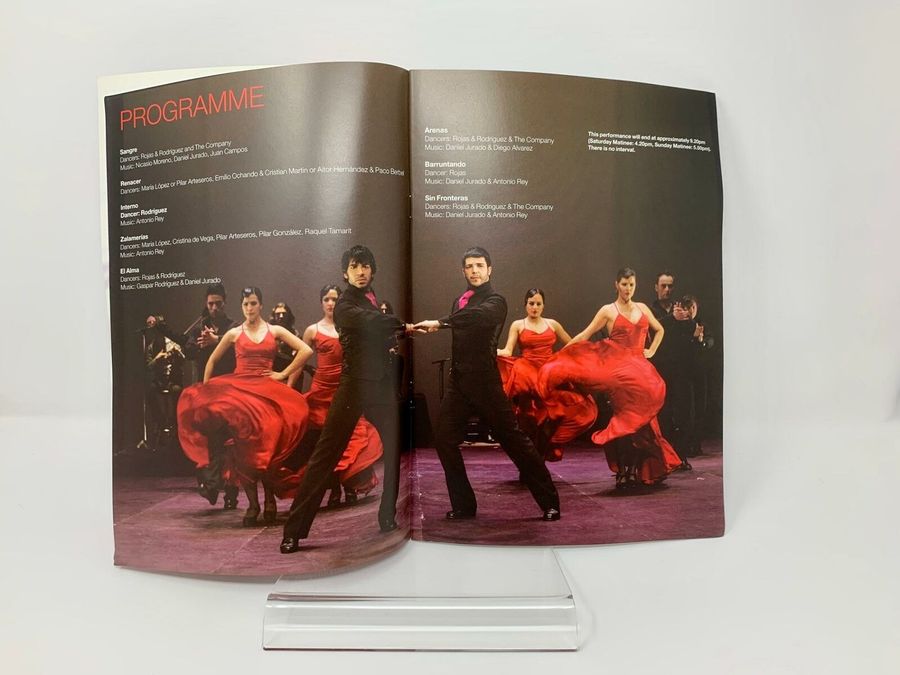 Antique Nuevo Ballet Espanol, Flamenco Blood Programme, Sadler's Wells Peacock Theatre