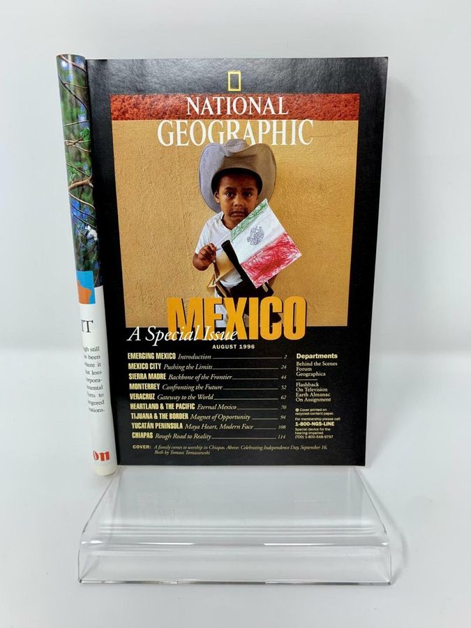 Antique National Geographic Magazine, August 1996, Volume 190, Number 2