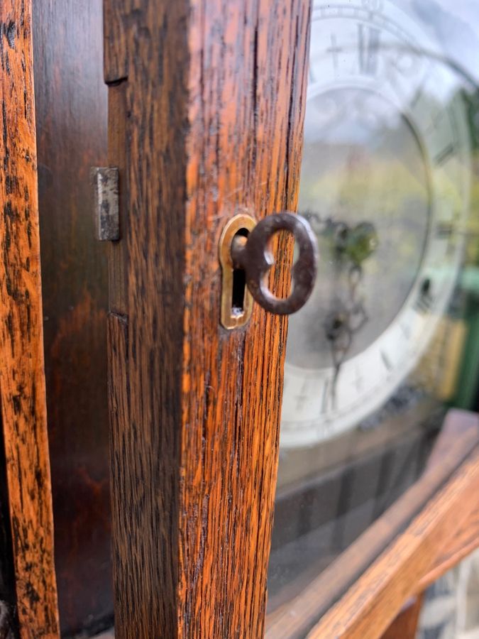 Antique Antique Oak Granddaughter Clock