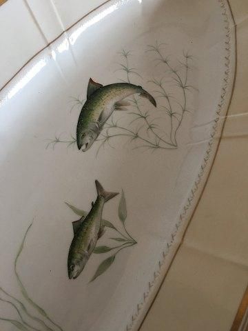 Antique Bing & Grondahl Dumas Fish Serving Tray No 13A with Salmon and Fish