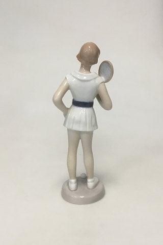 Antique Bing & Grondahl figurine of Girl playing Tennis no 2364