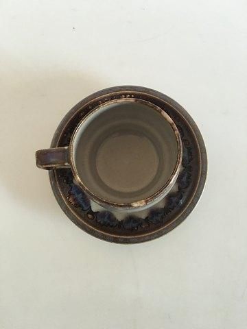 Antique Bing & Grondahl Stoneware Mexico Tea Cup and Saucer No 475