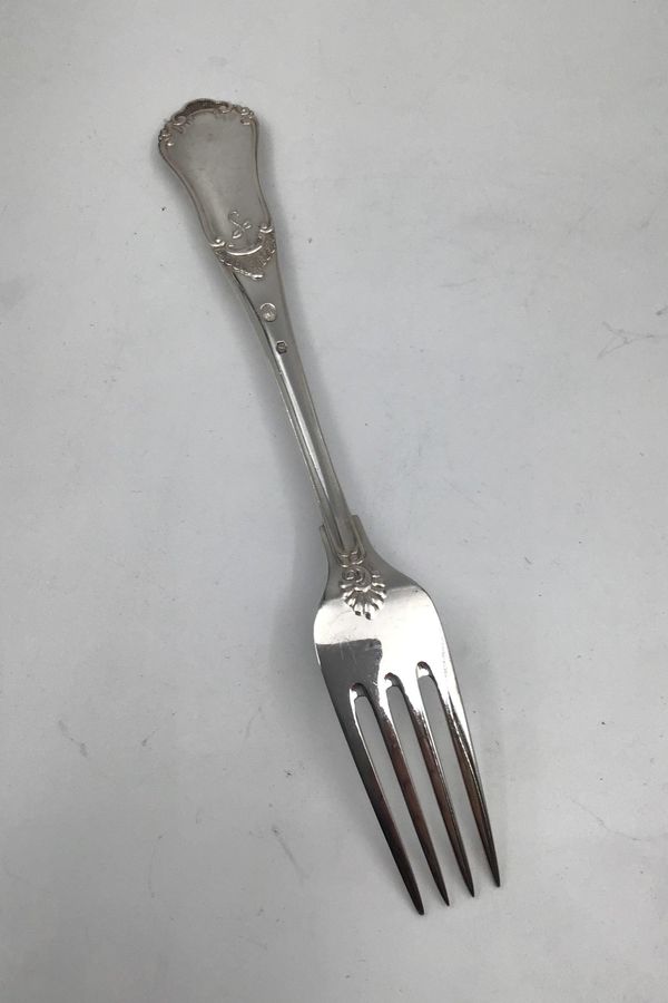 Antique Danish Crown Silver Rosenholm Dinner Fork