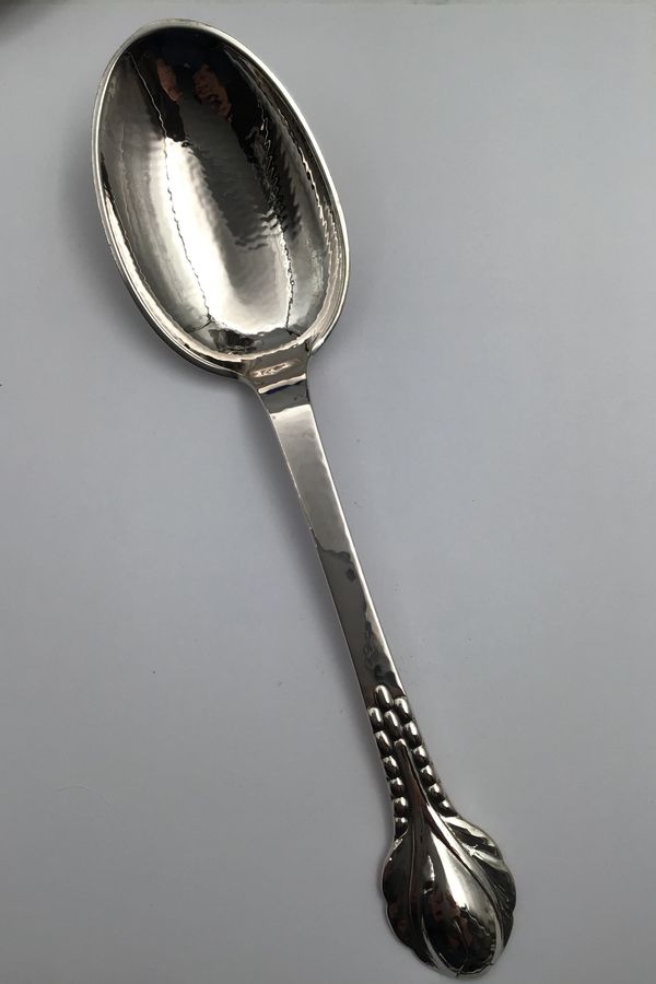 Antique Evald Nielsen Silver No. 03 Silver Serving Spoon