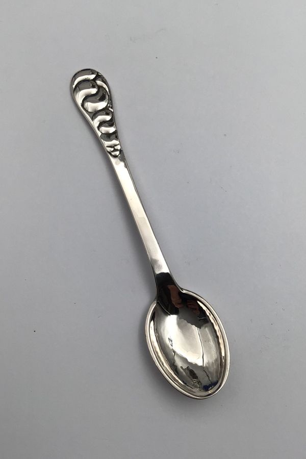 Antique Evald Nielsen Silver No. 04 Silver Coffee Spoon