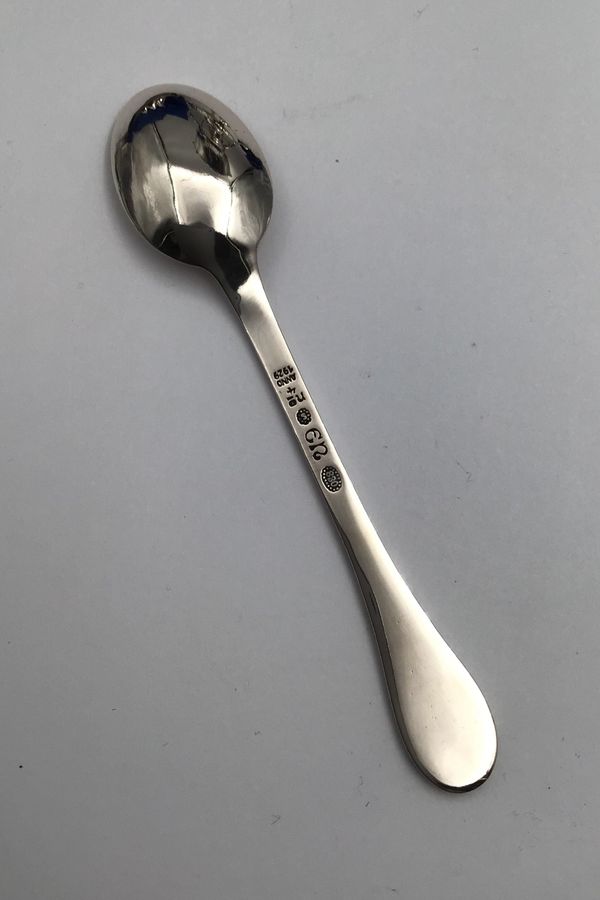 Antique Evald Nielsen Silver No. 04 Silver Coffee Spoon