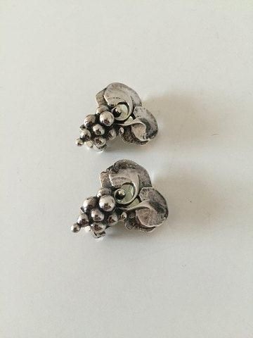 Antique Georg Jensen Sterling Silver Annual earclips from 1996