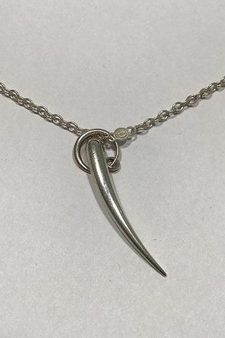 Antique Georg Jensen Sterling Silver Necklace with UNO Pendant No 451 (2004)