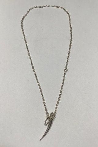 Antique Georg Jensen Sterling Silver Necklace with UNO Pendant No 451 (2004)