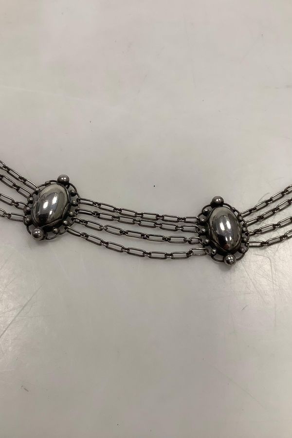 Antique Georg Jensen Sterling Silver Necklace No 13