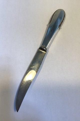 Antique Georg Jensen Sterling Silver Beaded Game Knife No 324