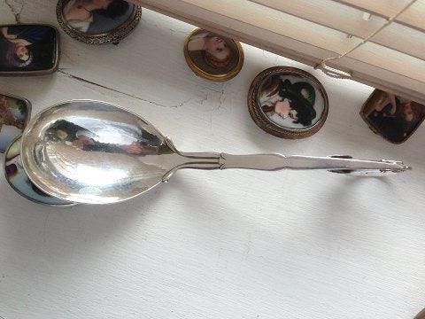 Antique Georg Jensen Sterling Silver  Ornamental Serving Spoon No 141